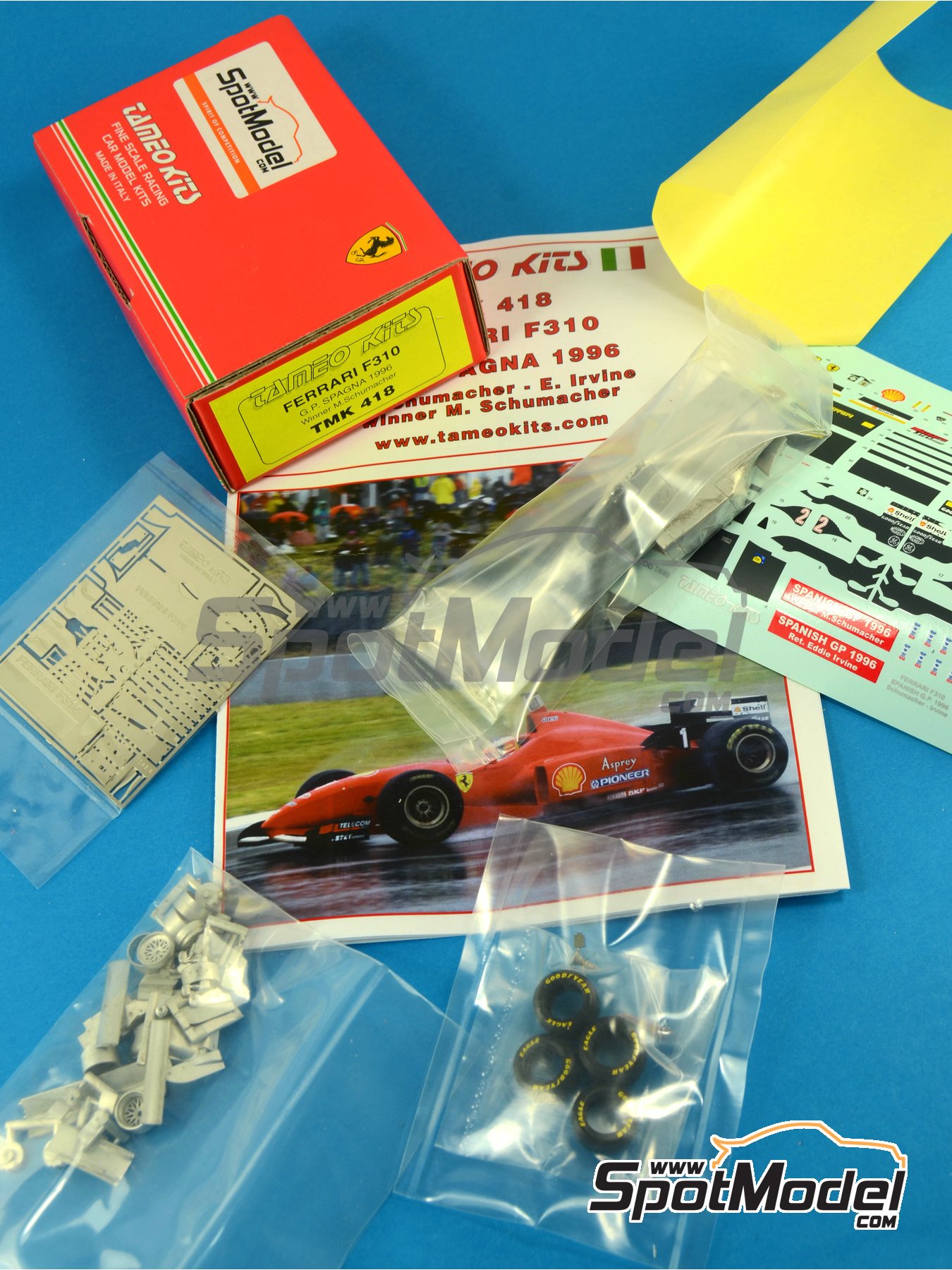 Tameo Kits TMK418: Car scale model kit 1/43 scale - Ferrari F310